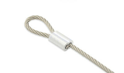 3/32′′ Aluminum Cable Crimps - Cable Sleeves Cable Crimp Wire Crimps Aluminum Crimping Loop Sleeve Wire Rope Crimp Sleeve Aluminum Wire Rope Crimp